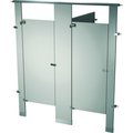 Bradley Bradley Powder Coated Steel 72" Wide Complete 2 Between Wall Compartments, Glacier Blue - BW23660-GLB BW23660-GLB